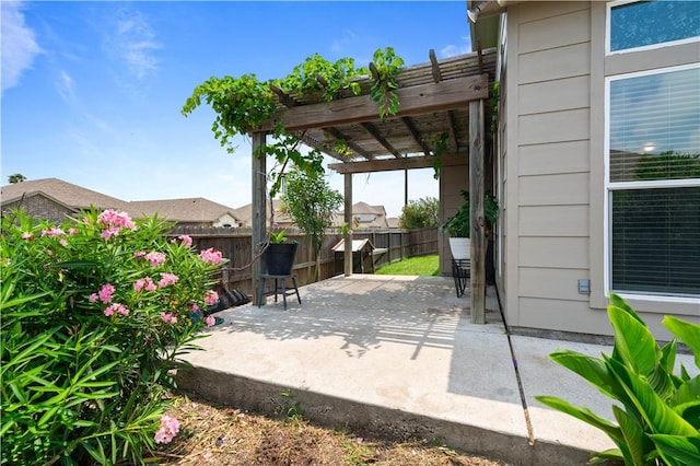 2101 Spoonbill Dr, Corpus Christi, TX 78414 - view of patio / terrace with a pergola