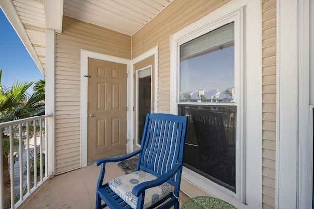 view of balcony