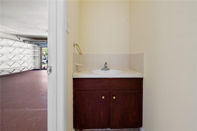 bathroom featuring vanity
