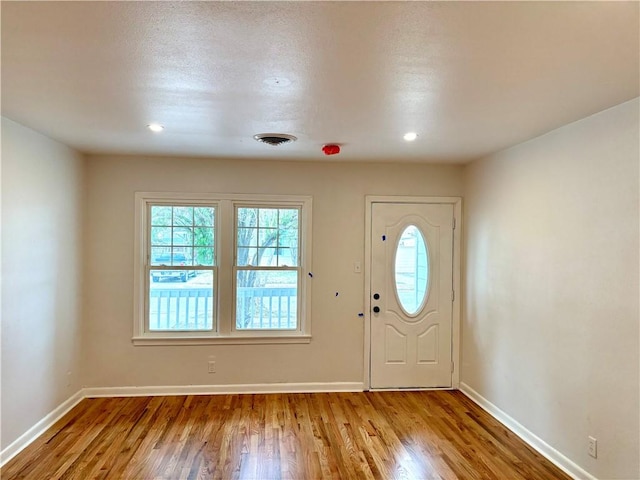 foyer featuring wood-type flooring