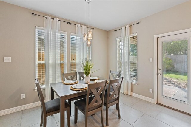 3013 Neches Dr, Corpus Christi, TX 78414 - dining space with baseboards and light tile patterned flooring