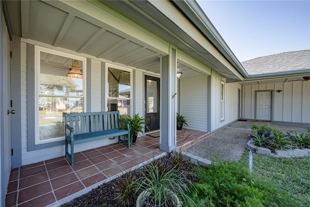 view of patio / terrace with covered porch