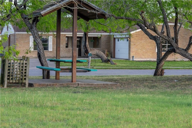 view of playground featuring a yard