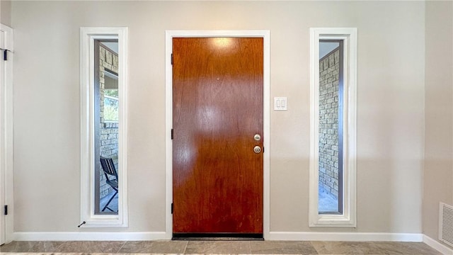 view of foyer entrance