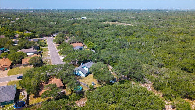 102 Mallard Dr, Aransas Pass, TX 78336 - aerial view of property and surrounding area featuring a heavily wooded area