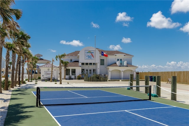 view of tennis court