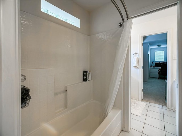 460 Del Mar Blvd, Corpus Christi, TX 78404 - full bathroom featuring tile patterned flooring and shower / bath combination with curtain
