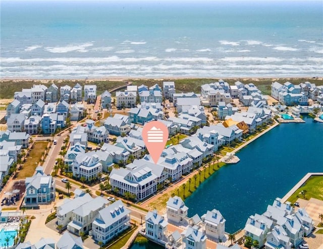 206 Lakeshore St, Port Aransas, TX 78373 - aerial view of residential area featuring a nearby body of water