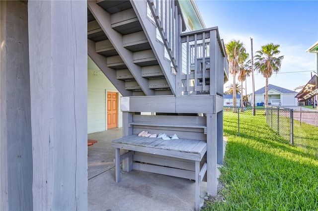 1224 S Live Oak St, Rockport, TX 78382 - view of patio with stairs