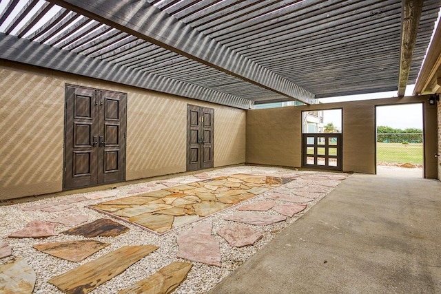 view of patio / terrace with a pergola