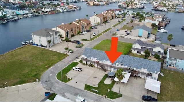13958 Fortuna Bay Dr Unit C, Corpus Christi, TX 78418 - aerial perspective of suburban area with a nearby body of water