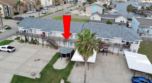 13958 Fortuna Bay Dr Unit C, Corpus Christi, TX 78418 - aerial view of residential area featuring a nearby body of water