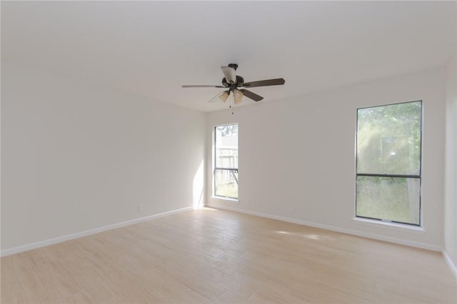 6918 Roseland Dr, Corpus Christi, TX 78414 - unfurnished room featuring a ceiling fan and light wood-style flooring