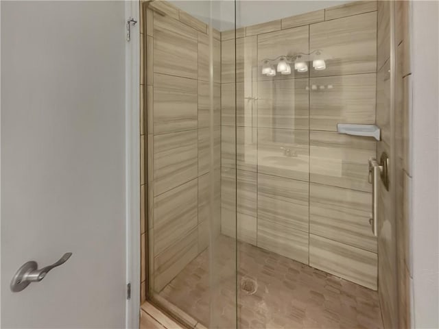 bathroom with walk in shower