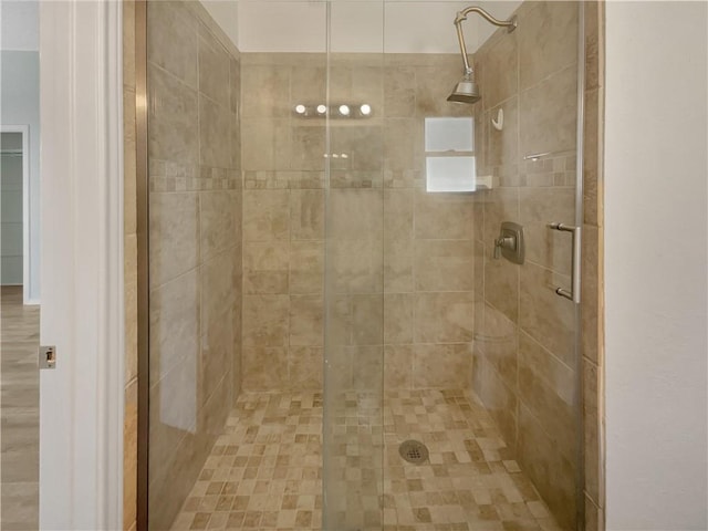 bathroom with an enclosed shower