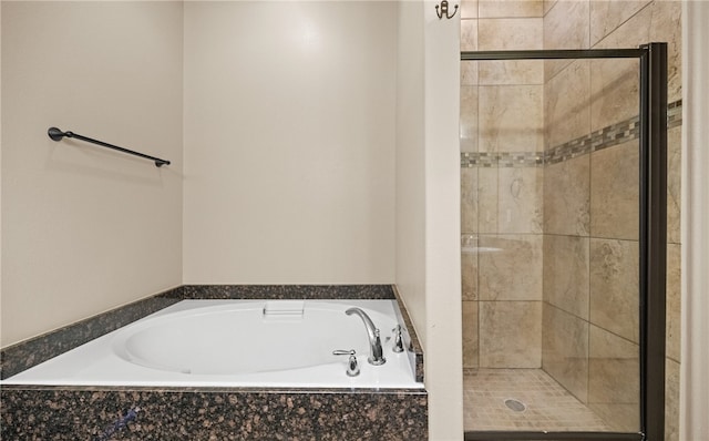 bathroom with plus walk in shower