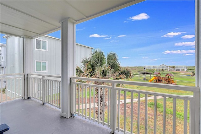 view of balcony