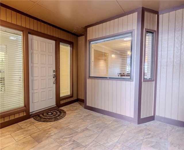 doorway to property featuring a patio area