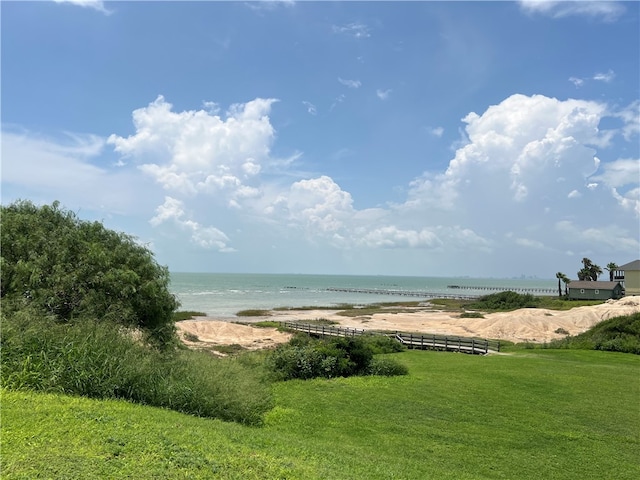 water view with a beach view