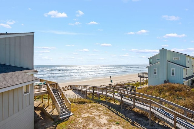 water view with a beach view