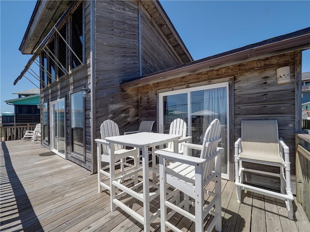 view of wooden terrace