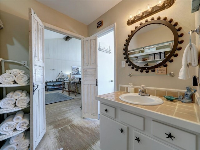 bathroom featuring vanity