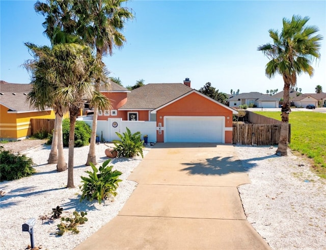 ranch-style house with a garage