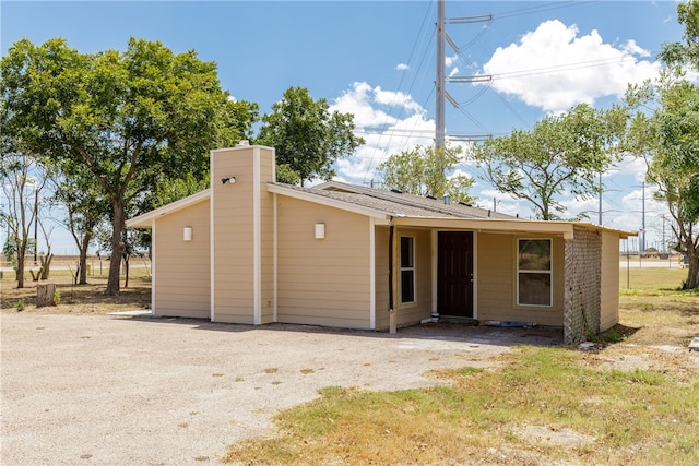 view of rear view of property