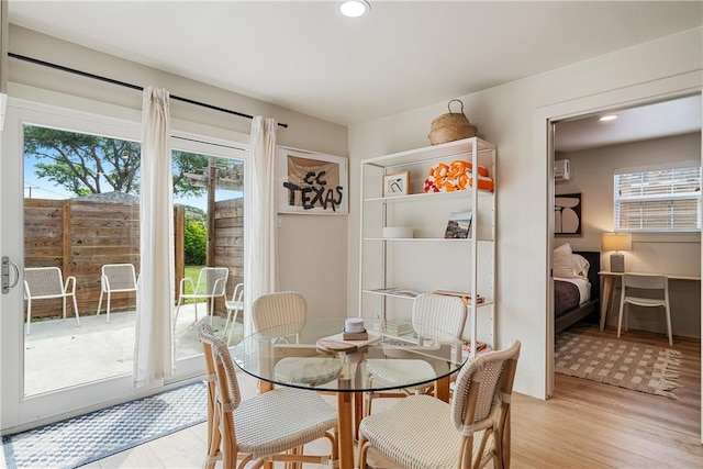 934 Miramar Pl, Corpus Christi, TX 78411 - dining space featuring recessed lighting and light wood-style floors