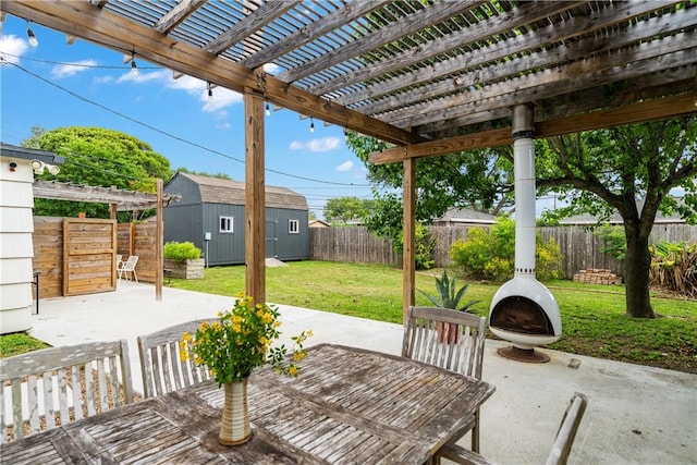 934 Miramar Pl, Corpus Christi, TX 78411 - view of patio / terrace featuring a pergola
