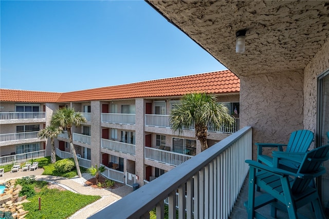 view of balcony