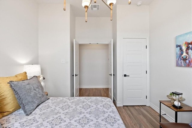 bedroom featuring light hardwood / wood-style flooring