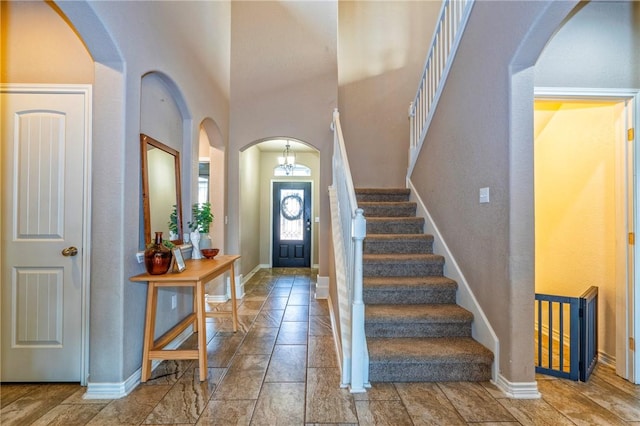 view of foyer entrance