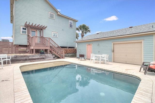 rear view of property with a patio area