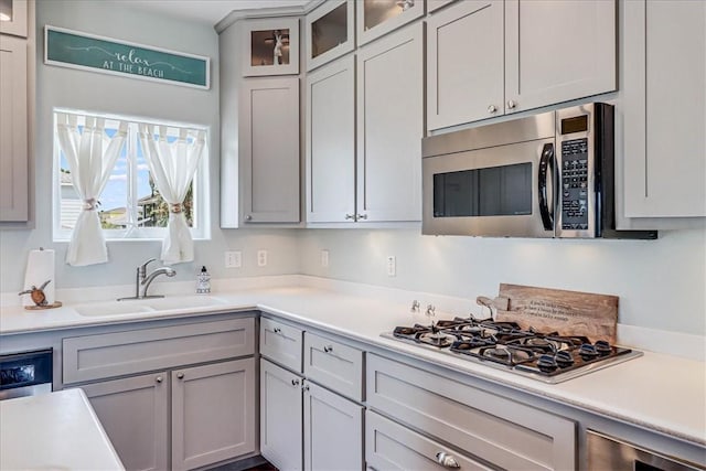 kitchen featuring stainless steel appliances and sink