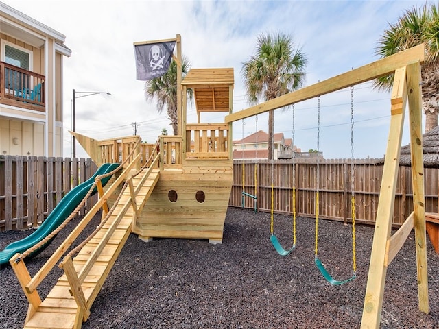 14915 Island Village Dr, Corpus Christi, TX 78418 - view of playground with a fenced backyard