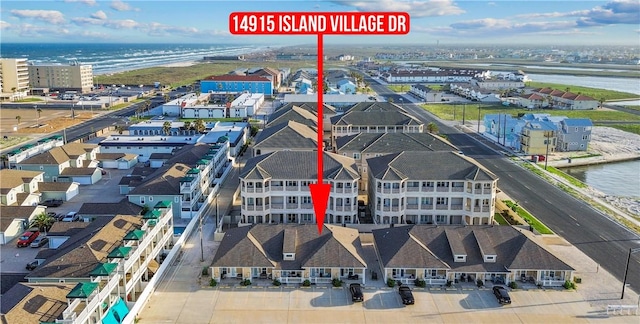 14915 Island Village Dr, Corpus Christi, TX 78418 - bird's eye view of a nearby body of water