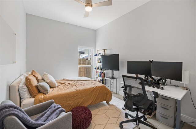 15130 Reales Dr, Corpus Christi, TX 78418 - bedroom with a desk and a ceiling fan