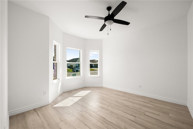 4129 Azali Dr, Corpus Christi, TX 78414 - spare room with light wood-type flooring and ceiling fan