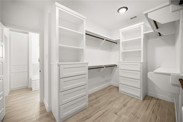 4129 Azali Dr, Corpus Christi, TX 78414 - walk in closet featuring light wood-style flooring
