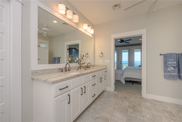 bathroom featuring vanity