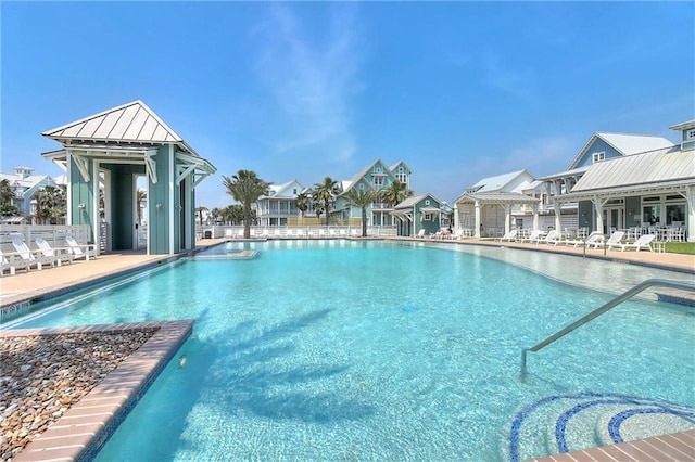 view of pool with a patio