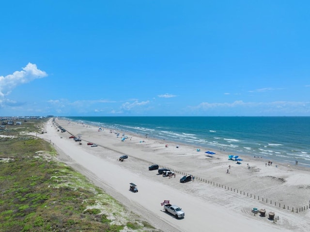 property view of water with a view of the beach