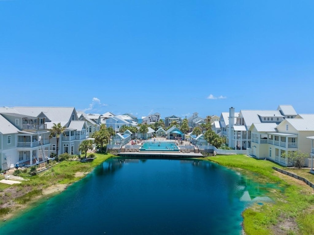 water view with a residential view