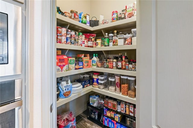 view of pantry