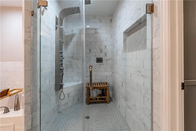 full bath featuring a stall shower