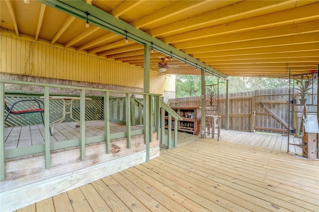 view of wooden terrace