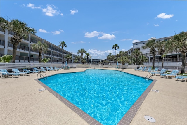 view of pool with a patio