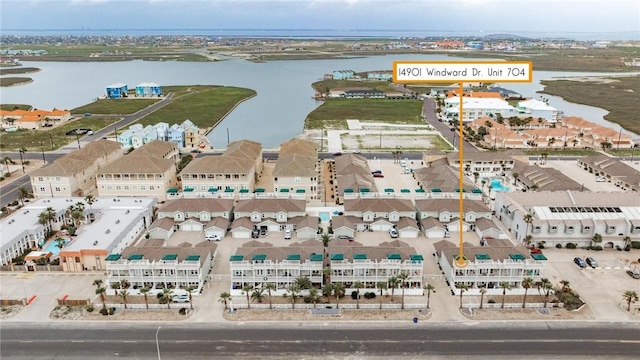 14901 Windward Dr Unit 704, Corpus Christi, TX 78418 - aerial view with a water view