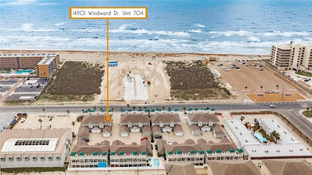 14901 Windward Dr Unit 704, Corpus Christi, TX 78418 - drone / aerial view featuring a water view